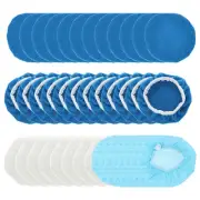 40pcs 5"-6" Car Polisher Bonnet Buffing Pad Set Polishing Buffing Pad Cover