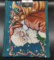 New Set of 4 Vintage Santa Clause Decorative Placemats 18"x13" Fabric Tapestry