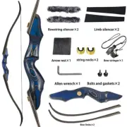 Toparchery 60" Archery Takedown Recurve Bow for Right Hand AdultTeenagers Bow