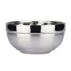 Double Walled Stainless Steel Bowl Heat Resistant Anti Scalding Design