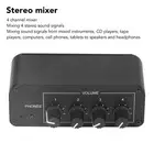 Stereo Sound Mixer 4 Channel Input And Output Mini Stereo Mixer With Sep BUU