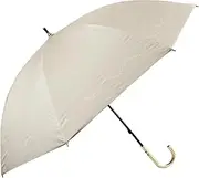 [ベーシックスタンダード] Long Umbrella, Parasol, Sun or Rain, Women's, Hand Opening, Lightweight, Mini, Cute, Hem Pattern, Ribs, 18.5 inches (47 cm), Inner Coating, 99.9% UV Reduction, First Class Light Blocking, UPF50+, Heat