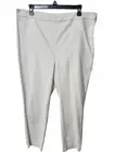 Ralph Lauren Black Label Winter Cream Flat Front Tapered Straight Leg Pants 16