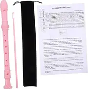 CIMAXIC 1 Set Beginner Recorder Instrument with Cleaning Stick Storage Bag for Students Teens and Music Lovers Easy Maintenance Smooth Sound