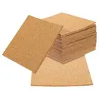 60Pcs Diy Cork Sheets Square Adhesive for Coasters and Decor