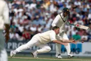 Ashley Giles in action for England during the 2nd One Day Int- Old Cricket Photo