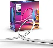 Philips Hue Gradient Lightstrip for 65 Inch TV, Sync with Media and Gaming, Smart Entertainment LED Lighting with Voice Control, Compatible with Alexa, Google Assistant and Apple HomeKit