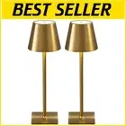 Portable Gold Touch-Control LED Desk Lamps - Perfect for Indoor and Outdoor