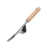 2Pcs Wood Handle Stainless Steel Garden Weeder Hand Weeding Removal Cutter Dandelion Puller Tools Multifunction Weeder Transplant