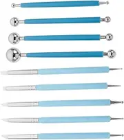 COHEALI Professional Pottery Clay Sculpture Set 9pcs Clay Tools for Diy Beginner Sculpture