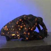 640g Natural Yooperlite saber-toothed tiger Skull Reiki Quartz Crystal Skull