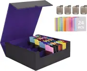 Card Storage Box for Trading Cards with Dedicated Card Supporters 3000+ Mtg Deck