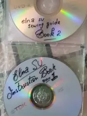 DVDs FOR ELNA SEWING MACHINES. INSTRUCTION BOOKS 1 AND 2. SUIT SU, TSP, SP, ETC