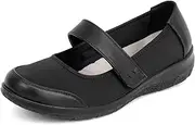 ACANER Women Orthopedic Mary Jane Flats Comfortable Bunions Walking Shoes Round Toe Lightweight Orthotic Shoes with Arch Support