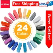 All-in-One Non-Toxic Polymer Clay Kit - 24 Colors & Complete Toolset Included