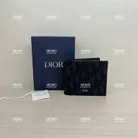 在飛比找Yahoo!奇摩拍賣優惠-30年老店 預購 DIOR 單寧布 黑色 8卡 短夾 皮夾 