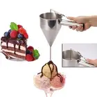 Lever-controlled Dispenser Stainless Steel Pancake Batter Funnel