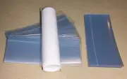 200 clear SHRINK WRAP BANDS for lip balm (Chapstick) tubes VERTICAL PERFORATION
