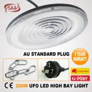 UFO WDE- 200W LED HIGH LOW BAY FACTORY LIGHT WORK SHOP GROW FLOOD DOWN LAMP