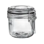 Argon Tableware Glass Storage Jar with Airtight Clip Lid - 200ml