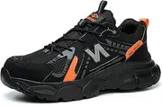 [SDEQA] Steel Toe Cap Trainers Safety Trainers for Mens Lightweight Non-Slip Anti-Smashing Puncture Proof Work Shoes for Protective Industrial