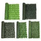 Garden Green Leaf Privacy Fence Screen Leaves Climbing Frame for Patio Home