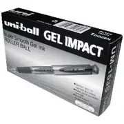 Uni-Ball Gel Impact Gel Pen Black 12 Pack