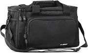 Fishing Tackle Bag Portable Multifunctional Canvas Fishing Shoulder Bag Pack Fishing Tackle Bag Fishing Lure Reel Bag Black