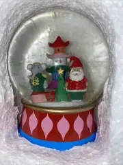 New Christmas Santa India Elephant Water Snow Globe Temple Tree World market
