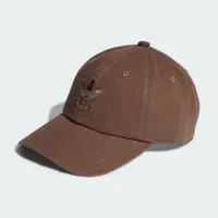 在飛比找蝦皮購物優惠-ADIDAS愛迪達三葉草刺繡帽子 咖啡色運動帽 遮陽帽 IT