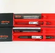 Set of 2 rOtring 600 0.5mm Mechanical pencil Madder Red & Camouflage Green NEW