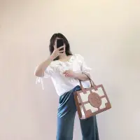 在飛比找Yahoo!奇摩拍賣優惠-❤小鹿臻選❤~正品Tory Burch 湯麗柏琦爆款帆布購物