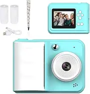 Instant Print Camera,1080P HD 48MP Instant Cameras,2.4 Inch Screen Portable Travel Print Digital Camera with Print Paper for Beginners Teens Toddlers (Blue)