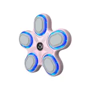 Music Boxing Machine for Kids, Wall Mounted Electronic Boxing Target for Home Indoor and Gym, Gloves Not Included (Pink)
