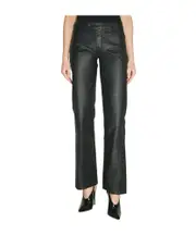 Belt-loop casual pants 26,27,28,29 black