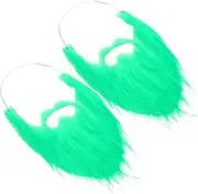 Carnival Realistic Fake Beard Lint Fake Beard Mustache Beard Hair Catcher Beard Trimmer for Men Facial St Patricks Day Beard St Patricks Day Fake Face Wax Flannel