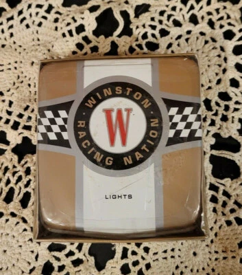 FACTORY WINSTON LIGHTS RACING NATION CIGARETTE TIN SPECIAL EDITION VINTAGE