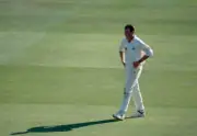 England bowler Angus Fraser during the 2nd Test match against- Old Cricket Photo