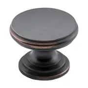 3047 Cupboard Knob Flat Antique Copper D32xP23mm