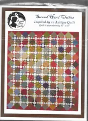 SECOND HAND CLOTHES CIVIL WAR INSPIRED Bonnie Blue Quilt Pattern ,75X75".NEW.