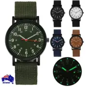 Luminous Nylon Band Military Watch Men Wrist Watch Quartz Men Sports Watch