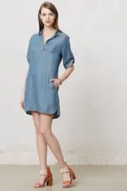 NEW Anthropologie Arcata Chambray Tunic Dress by Cloth & Stone Sz S (Orig. $138)