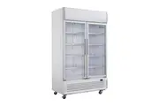 Polar G-Series Upright Display Cooler with Light Box Hinged Door - 950Ltr