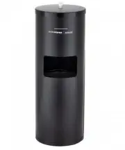 Presale Wow Wipes Premium Floor Standing Wipe Dispenser and Bin - Matte Black
