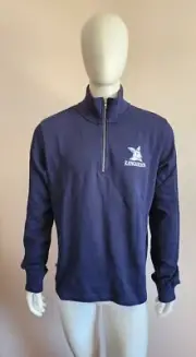 North Melbourne Kangaroos AFL AFNMK0210 Mens 1/4 Zip V-Crew Pullover Size L New