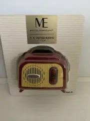 Modern Expressions Red Mini Retro Fm Hi-Fi Radio NEW