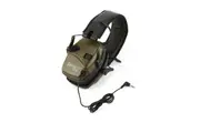 Electronic Shooting Ear Protection with Sound Amplification Noise Reduction Hearing Protection Ear Muffs-Green