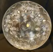 NEW TIARA PONDEROSA PINE 12" CRYSTAL EGG PLATTER