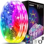 100ft Led Strip Lights (2 Rolls of 50ft) Bluetooth Smart App Control 100FT