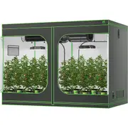 Clearance EverGrow Hydroponics Indoor Grow Tent 2x2m, 2.4x2.4m, 3x2, 3x3m Mylar 600D